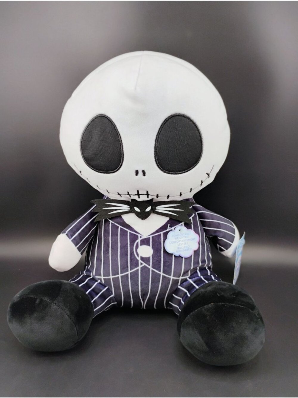 Disney Comfeez Jack Skellington Plush Toy 12" Soft Squeezable Doll